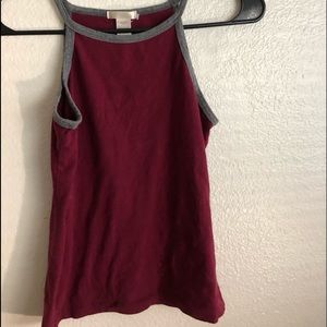 maroon tank